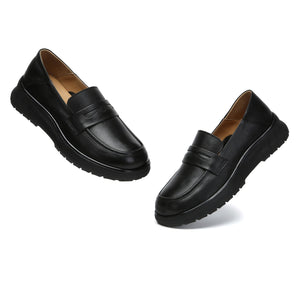 Leather Slip-On Loafers