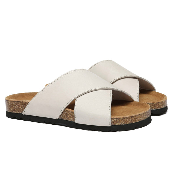 Crossover Summer Leather Slides