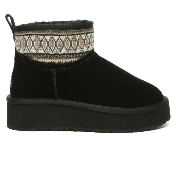 Mini Woven Ankle Platform