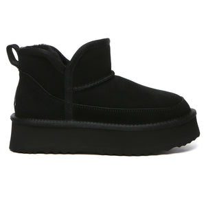 V Ankle Ultra Mini Platform Boots