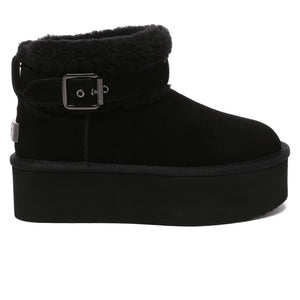 Buckle Strap Platform Boots