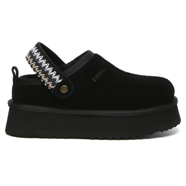 Slingback Knitted Platform Slippers