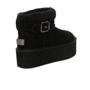 Buckle Strap Platform Boots