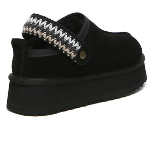 Slingback Knitted Platform Slippers
