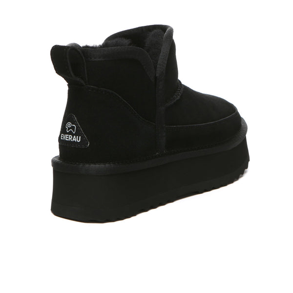 V Ankle Ultra Mini Platform Boots