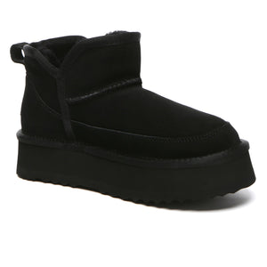 V Ankle Ultra Mini Platform Boots