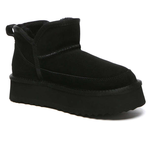 V Ankle Ultra Mini Platform Boots