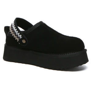 Slingback Knitted Platform Slippers