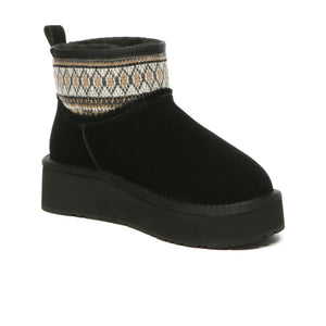 Mini Woven Ankle Platform