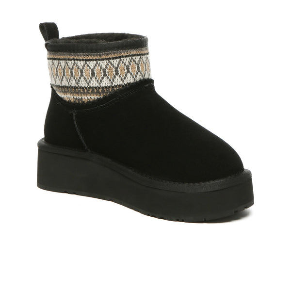 Mini Woven Ankle Platform