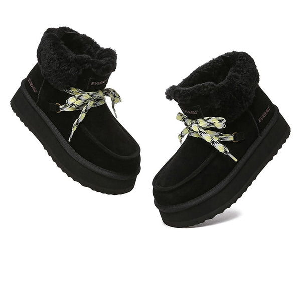 Lace-up Ankle Platform Boots
