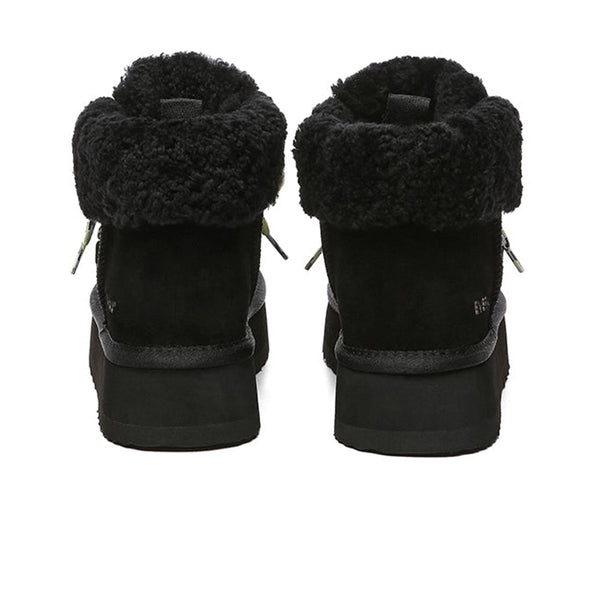 Lace-up Ankle Platform Boots