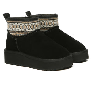 Mini Woven Ankle Platform