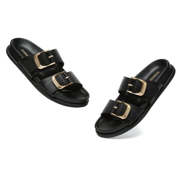 Manisha Buckle Leather Sandals