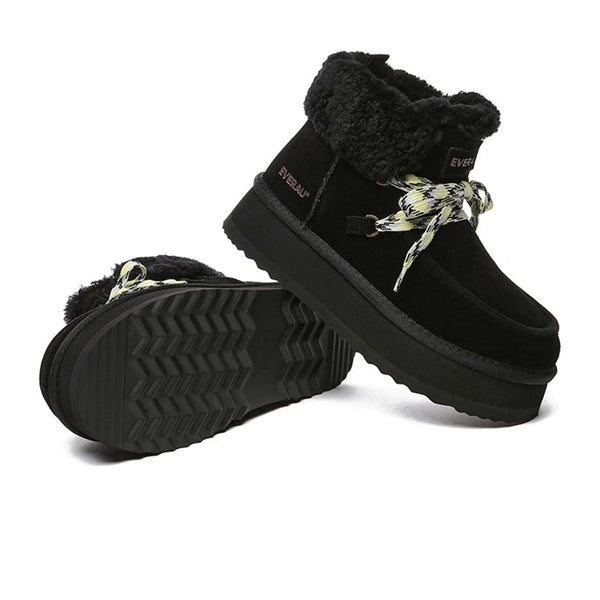 Lace-up Ankle Platform Boots