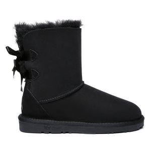 Short Double Bow Women Boots