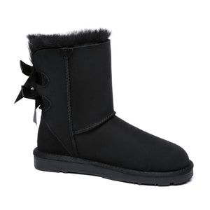 Short Double Bow Women Boots