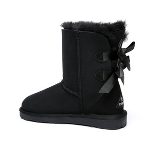 Short Double Bow Women Boots