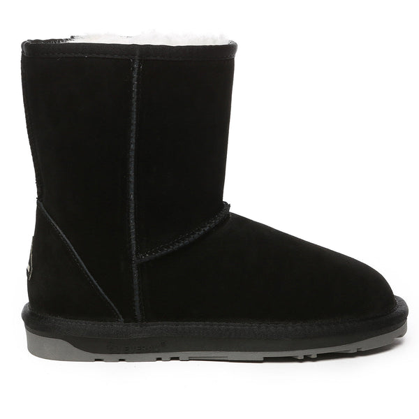 Short Classic Suede Sheepskin Winter Boots