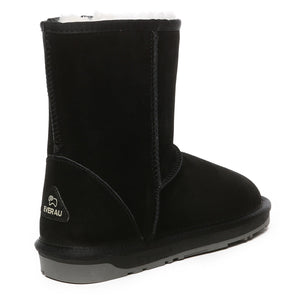 Short Classic Suede Sheepskin Winter Boots
