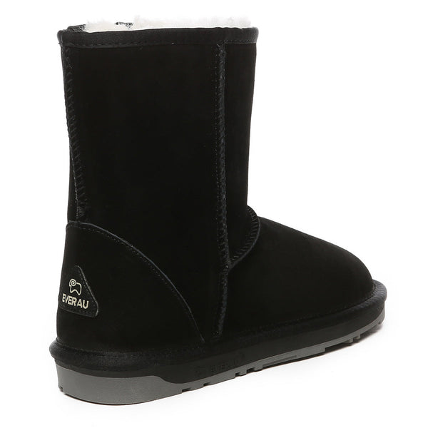 Short Classic Suede Sheepskin Winter Boots