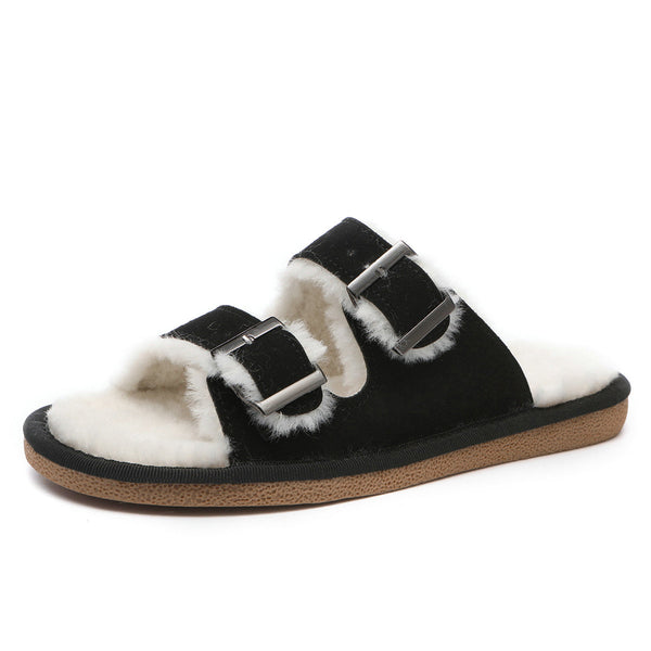 Buckle Slip-on Sandals
