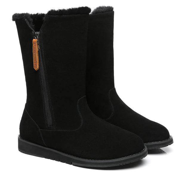 Corrine Zipper Short Boots