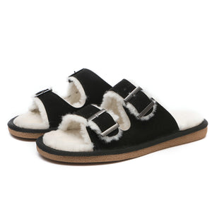 Buckle Slip-on Sandals
