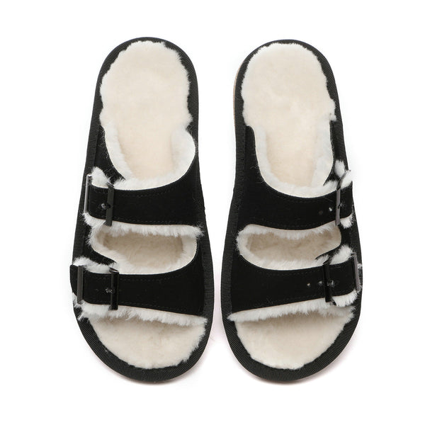 Buckle Slip-on Sandals