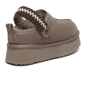 Slingback Knitted Platform Slippers