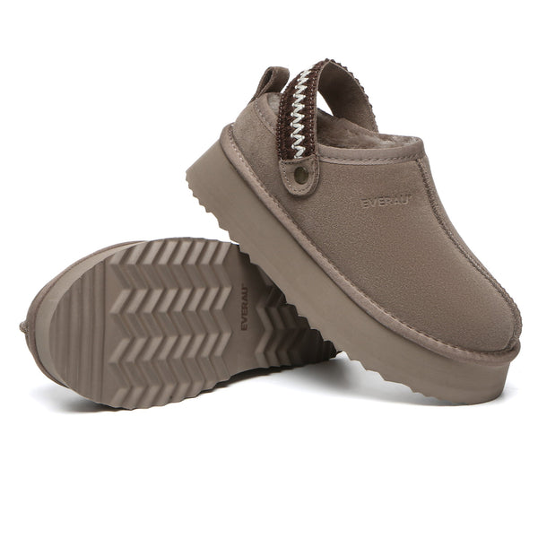 Slingback Knitted Platform Slippers
