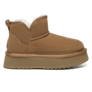 V Ankle Ultra Mini Platform Boots