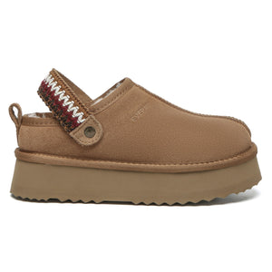 Slingback Knitted Platform Slippers