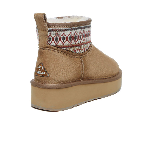 Mini Woven Ankle Platform
