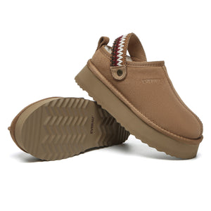 Slingback Knitted Platform Slippers