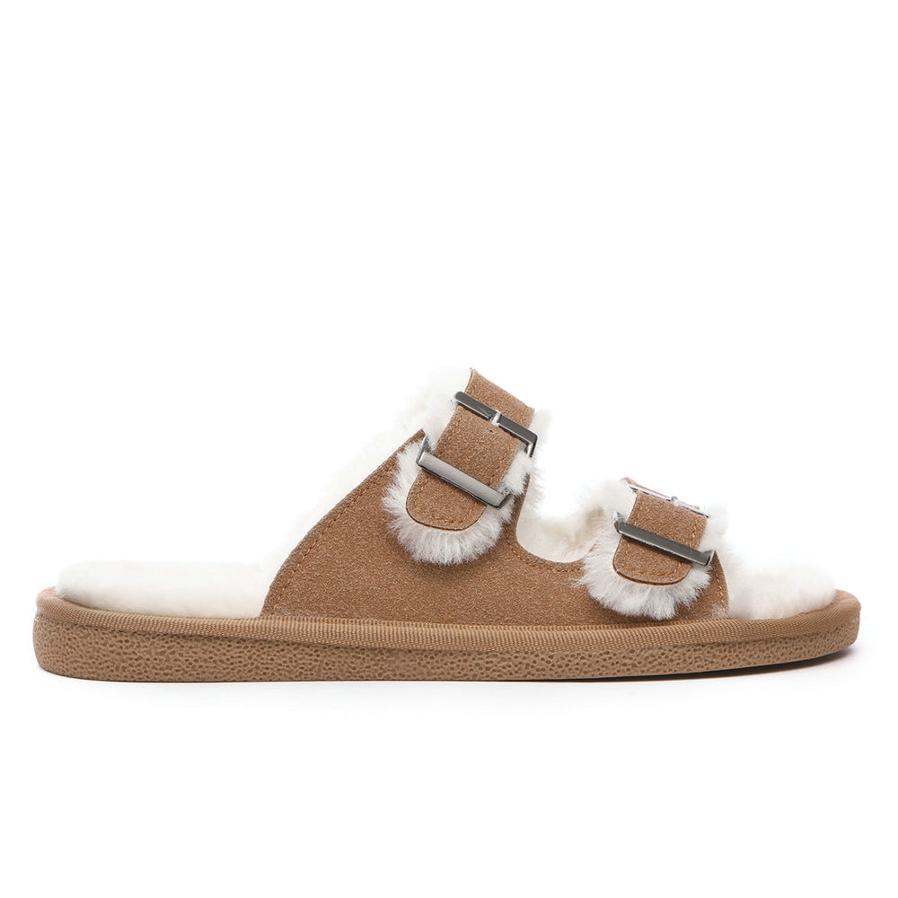 Buckle Slip-on Sandals
