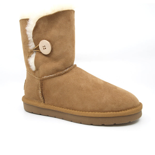 Premium Short Button UGG Boots Australian Made