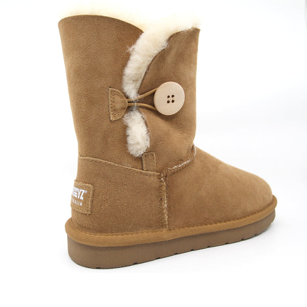 Premium Short Button UGG Boots Australian Made