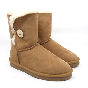 Premium Short Button UGG Boots Australian Made