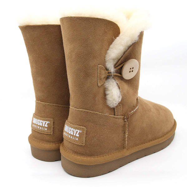 Premium Short Button UGG Boots Australian Made
