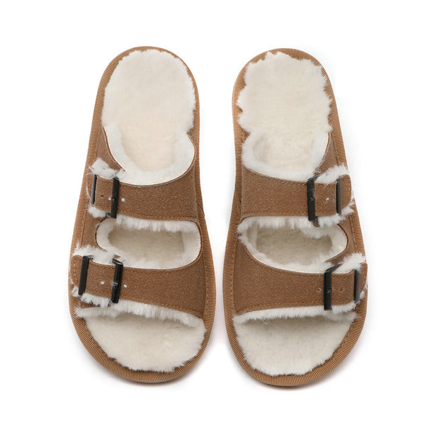 Buckle Slip-on Sandals