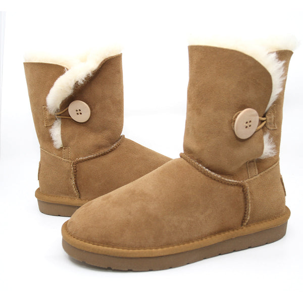 Premium Short Button UGG Boots Australian Made