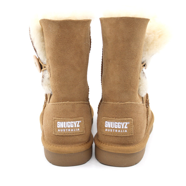 Premium Short Button UGG Boots Australian Made