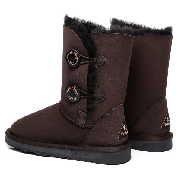 Short Twin Button Women Boots