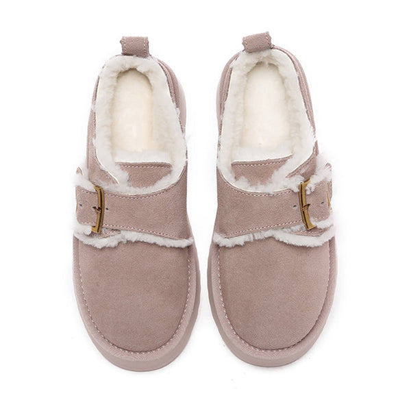 Tass Buckle Platform Slippers
