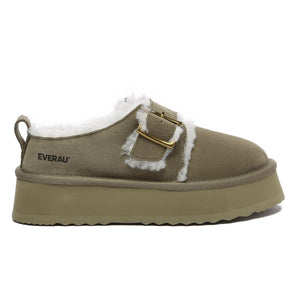 Tass Buckle Platform Slippers