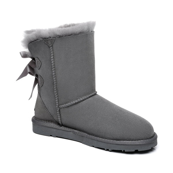 Short Double Bow Women Boots