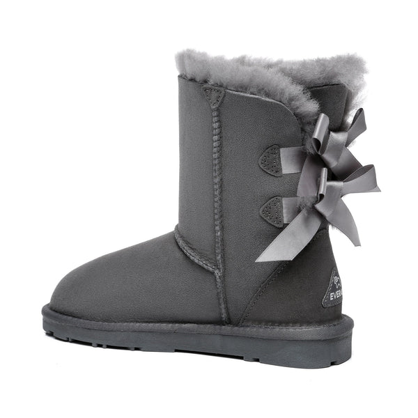 Short Double Bow Women Boots