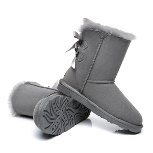 Short Double Bow Women Boots
