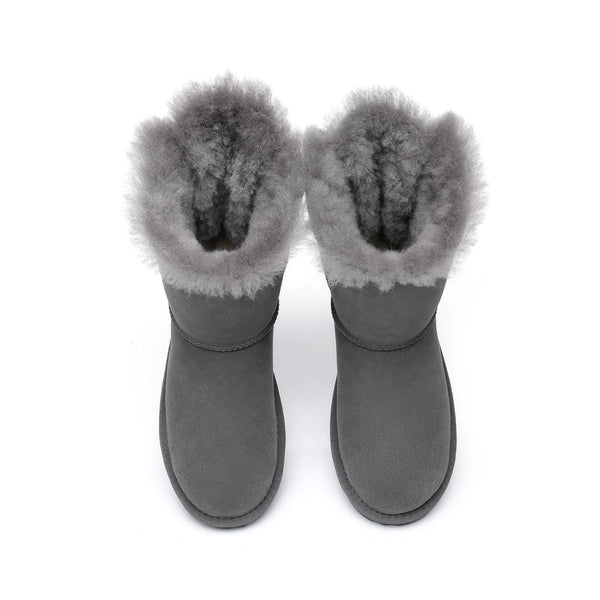 Short Double Bow Women Boots